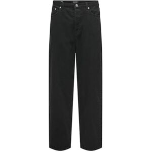 Only & Sons Herren Onsfive Baggy Box PIM Mu Otl, Washed Black, 31 W/32 L Only & Sons Herren Onsfive Baggy Box PIM Mu Otl, Washed Black, 31 W/32 L