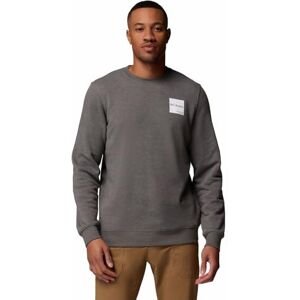 Columbia Herren Trek Crew-Sweatshirt, Charcoal Heather/Boxy Brand, L EU Columbia Herren Trek Crew-Sweatshirt, Charcoal Heather/Boxy Brand, L EU
