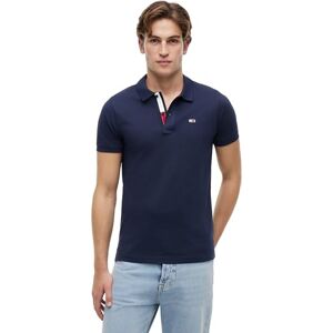 Tommy Jeans Herren Tjm Slim Placket Dm0dm15370 Kurzarm Poloshirts, Blau, S EU Tommy Jeans Herren Tjm Slim Placket Dm0dm15370 Kurzarm Poloshirts, Blau, S EU