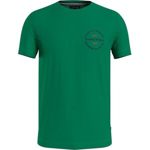 Tommy Hilfiger Herren T-Shirt Kurzarm Hilfiger Roundle Tee Rundhalsausschnitt, Grün (Olympic Green), XXL Tommy Hilfiger Herren T-Shirt Kurzarm Hilfiger Roundle Tee Rundhalsausschnitt, Grün (Olympic Green), XXL