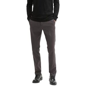 TOM TAILOR Herren Slim Fit Chino Hose aus Stretch Piqué mit Gürtel, 36160 Grey Black Zig Zag Structure, 33/32 TOM TAILOR Herren Slim Fit Chino Hose aus Stretch Piqué mit Gürtel, 36160 Grey Black Zig Zag Structure, 33/32