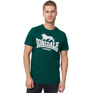 Lonsdale Herren T-Shirt normale Passform LOGO, Bottle Green, L Lonsdale Herren T-Shirt normale Passform LOGO, Bottle Green, L