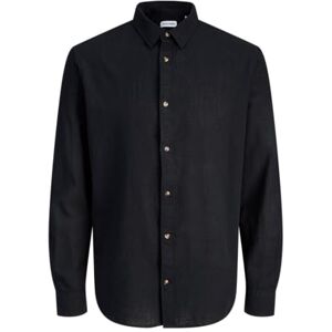 JACK & JONES Jjesummer Linen Blend Shirt L/S Sn JACK & JONES Jjesummer Linen Blend Shirt L/S Sn