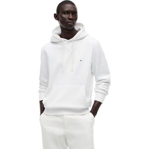 Tommy Hilfiger Herren Hoodie Essential Fleece Regular Fit, Weiß (White), M Tommy Hilfiger Herren Hoodie Essential Fleece Regular Fit, Weiß (White), M