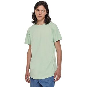 Urban Classics Herren Shaped Long Tee – Langes T-Shirt aus Baumwolle mit abgerundetem Saum, Kurzarm Basic im modernen Streetwear Look für Alltag & Freizeit,Vintagegreen,4XL Urban Classics Herren Shaped Long Tee – Langes T-Shirt aus Baumwolle mit abgerundetem Saum, Kurzarm Basic im modernen Streetwear Look für Alltag & Freizeit,Vintagegreen,4XL