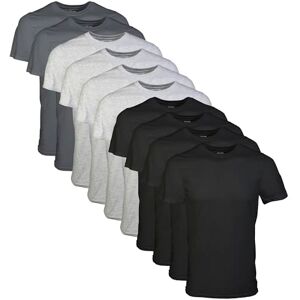 Gildan Herren Crew T-Shirts Multipack Style G1100, Schwarz/Sportgrau/Anthrazit (10er-Pack), L Gildan Herren Crew T-Shirts Multipack Style G1100, Schwarz/Sportgrau/Anthrazit (10er-Pack), L