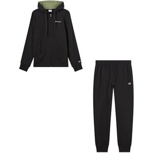 Champion Herren Men Sweatsuit, Schwarz (KK001), L Champion Herren Men Sweatsuit, Schwarz (KK001), L