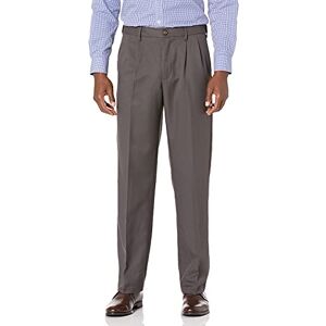 Amazon Essentials Herren Anzughose mit Falte und Erweiterbarem Bund, Klassisch Geschnitten, Kohlegrau, 60W / 32L Amazon Essentials Herren Anzughose mit Falte und Erweiterbarem Bund, Klassisch Geschnitten, Kohlegrau, 60W / 32L