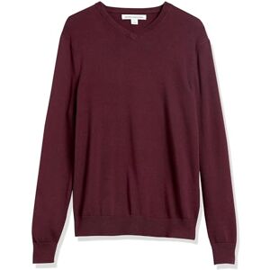 Amazon Essentials Herren V-Ausschnitt Pullover aus Baumwolle, Normale Passform, Burgundy, XS Amazon Essentials Herren V-Ausschnitt Pullover aus Baumwolle, Normale Passform, Burgundy, XS
