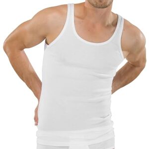 Schiesser Herren Onderhemd_5120 Unterhemd, Weiss, 6 Schiesser Herren Onderhemd_5120 Unterhemd, Weiss, 6