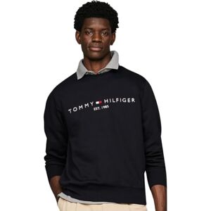 Tommy Hilfiger Herren Sweatshirt Tommy Logo ohne Kapuze, Blau (Desert Sky), XXL Tommy Hilfiger Herren Sweatshirt Tommy Logo ohne Kapuze, Blau (Desert Sky), XXL