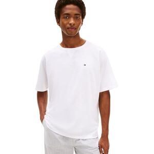 Tommy Hilfiger Herren T-Shirt Kurzarm Tee aus Baumwolle, Weiß (Th Optic White 000001), M Tommy Hilfiger Herren T-Shirt Kurzarm Tee aus Baumwolle, Weiß (Th Optic White 000001), M