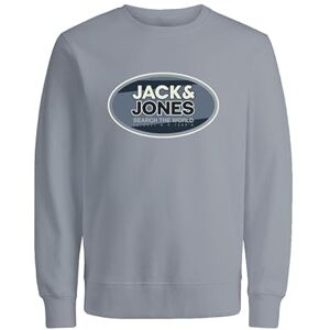 JACK & JONES Herren Sweatpullover Sweatshirt JCORAY Color Sweat Crew Neck FST, Farbe:Grau, Artikel:-high Rise, Größe:S JACK & JONES Herren Sweatpullover Sweatshirt JCORAY Color Sweat Crew Neck FST, Farbe:Grau, Artikel:-high Rise, Größe:S