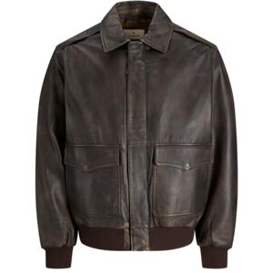 JACK & JONES Jprbluchapman Washed Leather Bomber JACK & JONES Jprbluchapman Washed Leather Bomber