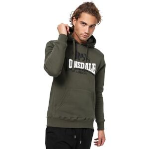 Lonsdale Herren Kapuzensweatshirt Normale Passform THURNING XXL, Olive/Black/White Lonsdale Herren Kapuzensweatshirt Normale Passform THURNING XXL, Olive/Black/White