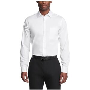 Van Heusen Herren Sehr knitterfrei Klassisches Hemd, weiß, 38 cm-39 cm Hals 81 cm-84 cm Ärmel Van Heusen Herren Sehr knitterfrei Klassisches Hemd, weiß, 38 cm-39 cm Hals 81 cm-84 cm Ärmel