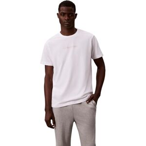 Calvin Herren T-Shirt Kurzarm Crew Neck Rundhalsausschnitt, Weiß (Classic White), XL Calvin Herren T-Shirt Kurzarm Crew Neck Rundhalsausschnitt, Weiß (Classic White), XL