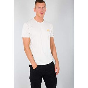 Alpha Basic T Small Logo T-Shirt für Herren Vintage White Alpha Basic T Small Logo T-Shirt für Herren Vintage White