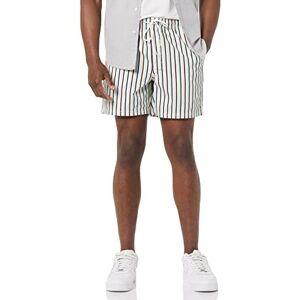 Amazon Essentials Herren Shorts mit Kordelzug und 15cm Beininnenlänge, Grün Rosa Vertikale Streifen, M Amazon Essentials Herren Shorts mit Kordelzug und 15cm Beininnenlänge, Grün Rosa Vertikale Streifen, M