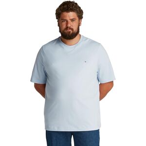 Tommy Hilfiger Herren T-Shirt Kurzarm Essential Regular Fit aus Baumwolle, Blau (Breezy Blue), 2XL Tommy Hilfiger Herren T-Shirt Kurzarm Essential Regular Fit aus Baumwolle, Blau (Breezy Blue), 2XL