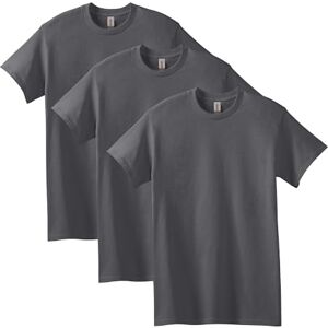 Gildan Unisex-Erwachsene Heavy Cotton, Style G5000, Multipack T-Shirt, Dunkelgrau (3er-Pack), Mittel Gildan Unisex-Erwachsene Heavy Cotton, Style G5000, Multipack T-Shirt, Dunkelgrau (3er-Pack), Mittel