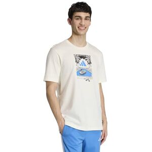 Adidas Men's Summer Slides Relax Graphic T-Shirt, Off White, 4XL Adidas Men's Summer Slides Relax Graphic T-Shirt, Off White, 4XL