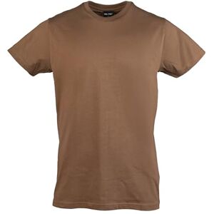Mil-Tec US Style T‑Shirt Herren • Klassisches Bundeswehr T-Shirt aus Baumwolle mit Rundhals Ausschnitt • Hochwertiges & weiches Basic Shirt für Alltag, Outdoor, Arbeit • Braun, XL Mil-Tec US Style T‑Shirt Herren • Klassisches Bundeswehr T-Shirt aus Baumwolle mit Rundhals Ausschnitt • Hochwertiges & weiches Basic Shirt für Alltag, Outdoor, Arbeit • Braun, XL