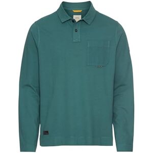 camel active Herren Langarm Poloshirt aus Reiner Baumwolle Dunkelgrün, Menswear-XXL camel active Herren Langarm Poloshirt aus Reiner Baumwolle Dunkelgrün, Menswear-XXL
