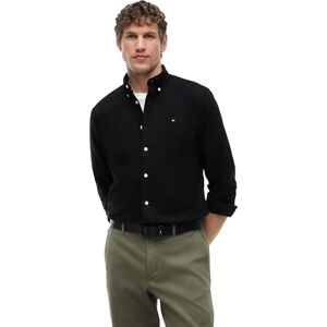 Tommy Hilfiger Herren Hemd Oxford Shirt Langarm, Schwarz (Black/Black Solid), XS Tommy Hilfiger Herren Hemd Oxford Shirt Langarm, Schwarz (Black/Black Solid), XS