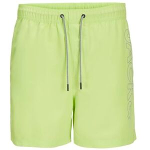 JACK & JONES Herren Jpstfiji Jjswim Double Logo Sn Ly Shorts, Wild Lime, M JACK & JONES Herren Jpstfiji Jjswim Double Logo Sn Ly Shorts, Wild Lime, M