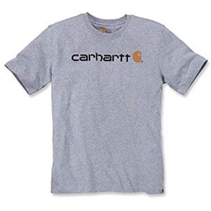 Carhartt Core Logo T-Shirt S/S T-Shirt, Heather Grey 034, S Carhartt Core Logo T-Shirt S/S T-Shirt, Heather Grey 034, S
