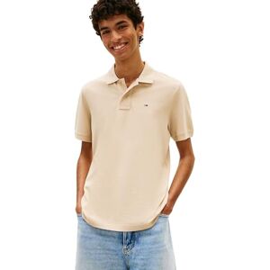 Tommy Jeans Herren Poloshirt Essential Regular Fit, Beige (White Clay), L Tommy Jeans Herren Poloshirt Essential Regular Fit, Beige (White Clay), L