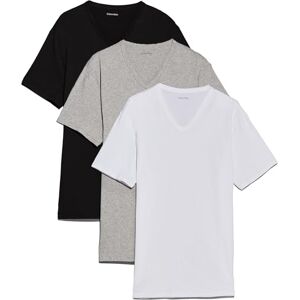 Calvin Herren 3er Pack T-Shirts Kurzarm mit V-Ausschnitt, Mehrfarbig (Black, White, Grey Heather), M Calvin Herren 3er Pack T-Shirts Kurzarm mit V-Ausschnitt, Mehrfarbig (Black, White, Grey Heather), M