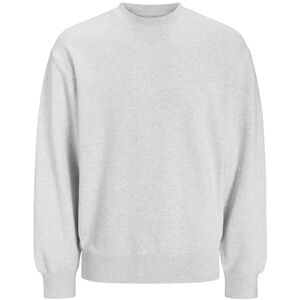 JACK & JONES Herren JJECHARGE Sweat Crew Neck NOOS Sweatshirt, White Melange,L JACK & JONES Herren JJECHARGE Sweat Crew Neck NOOS Sweatshirt, White Melange,L