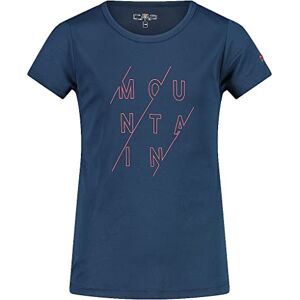CMP , Breathable Outdoor T-Shirt with Antibacterial Treatment, Blue-RED KISS, 98 CMP , Breathable Outdoor T-Shirt with Antibacterial Treatment, Blue-RED KISS, 98
