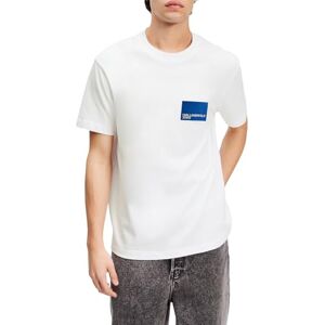 KARL LAGERFELD JEANS Men Regular Short Sleeve Box Logo T-Shirt 1 White M KARL LAGERFELD JEANS Men Regular Short Sleeve Box Logo T-Shirt 1 White M