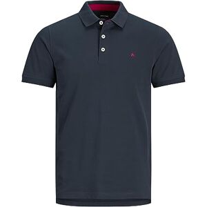 JACK & JONES Herren + Fit Polo Shirt JJEPAULOS Uni Sommer Hemd Kurz Arm Pique Cotton Big Size, Farben:Dunkelblau, Größe:3XL JACK & JONES Herren + Fit Polo Shirt JJEPAULOS Uni Sommer Hemd Kurz Arm Pique Cotton Big Size, Farben:Dunkelblau, Größe:3XL