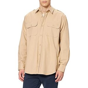 Mil-Tec Tropenhemd Langarm• 100% Baumwolle Ripstop • Safarihemd Khaki • Militär Stil • Gr. M Mil-Tec Tropenhemd Langarm• 100% Baumwolle Ripstop • Safarihemd Khaki • Militär Stil • Gr. M