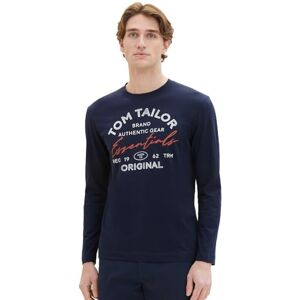 TOM TAILOR Herren 1037744 Longsleeve T-Shirt, 10307 Dark Shadow, M EU TOM TAILOR Herren 1037744 Longsleeve T-Shirt, 10307 Dark Shadow, M EU