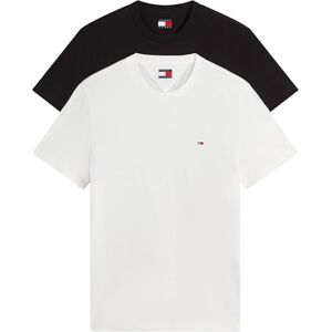 Tommy Jeans Herren TJM Xslim 2pack Jersey Tee EXT Dm0dm20687, Multi (Black/Ecru), XXL Tommy Jeans Herren TJM Xslim 2pack Jersey Tee EXT Dm0dm20687, Multi (Black/Ecru), XXL