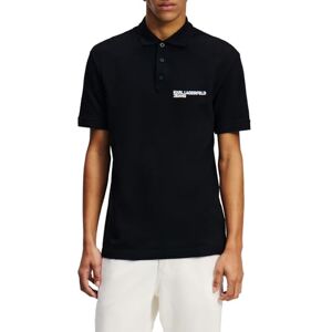 KARL LAGERFELD JEANS Men Regular Pique Polo 1 Black L KARL LAGERFELD JEANS Men Regular Pique Polo 1 Black L