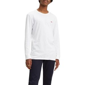 Levi's Herren Long-Sleeve Original Housemark Tee T-Shirt, Cotton + Patch White, S Levi's Herren Long-Sleeve Original Housemark Tee T-Shirt, Cotton + Patch White, S