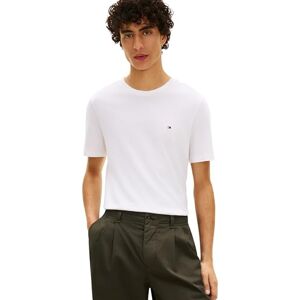 Tommy Hilfiger Herren T-Shirts Kurzarm Essential Regular Fit Rundhalsausschnitt, Weiß (White), M Tommy Hilfiger Herren T-Shirts Kurzarm Essential Regular Fit Rundhalsausschnitt, Weiß (White), M