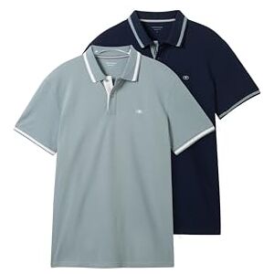 TOM TAILOR Herren 1042387 Poloshirt, 10668 Sky Captain Blue, L EU TOM TAILOR Herren 1042387 Poloshirt, 10668 Sky Captain Blue, L EU