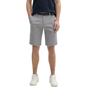 TOM TAILOR Slim Chino Shorts, Navy Triangle Print, 38 TOM TAILOR Slim Chino Shorts, Navy Triangle Print, 38