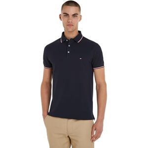 Tommy Hilfiger Herren Poloshirt Kurzarm 1985 Rwb Tipped Slim Polo Slim Fit, Blau (Desert Sky), XS Tommy Hilfiger Herren Poloshirt Kurzarm 1985 Rwb Tipped Slim Polo Slim Fit, Blau (Desert Sky), XS