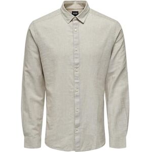 Only & Sons Herren Freizeit Hemd ONSCAIDEN Slim Fit XS S M L XL XXL Grün, Größe:XL, Farbe:Chinchilla 22012321 Only & Sons Herren Freizeit Hemd ONSCAIDEN Slim Fit XS S M L XL XXL Grün, Größe:XL, Farbe:Chinchilla 22012321