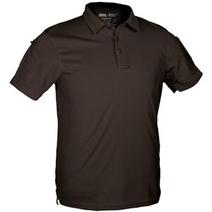 Mil-Tec Tactical Quick Dry Poloshirt Herren • Kurzarm Polo mit Klettfläche & Ärmeltaschen • Atmungsaktives & schnelltrocknendes Funktionsshirt • T-Shirt für Freizeit, Einsatz, Arbeit • Schwarz, S Mil-Tec Tactical Quick Dry Poloshirt Herren • Kurzarm Polo mit Klettfläche & Ärmeltaschen • Atmungsaktives & schnelltrocknendes Funktionsshirt • T-Shirt für Freizeit, Einsatz, Arbeit • Schwarz, S