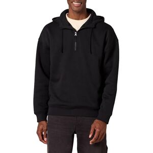 Amazon Essentials Herren Kapuzen-Sweatshirt mit Viertelreißverschluss, Oversized-Passform, Schwarz, X-Large Amazon Essentials Herren Kapuzen-Sweatshirt mit Viertelreißverschluss, Oversized-Passform, Schwarz, X-Large