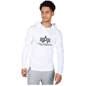 Alpha Basic Hoody Kapuzensweat für Herren White Alpha Basic Hoody Kapuzensweat für Herren White
